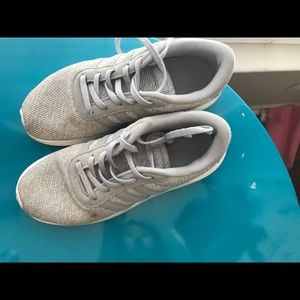 Grey adidas running shoes (KIDS)